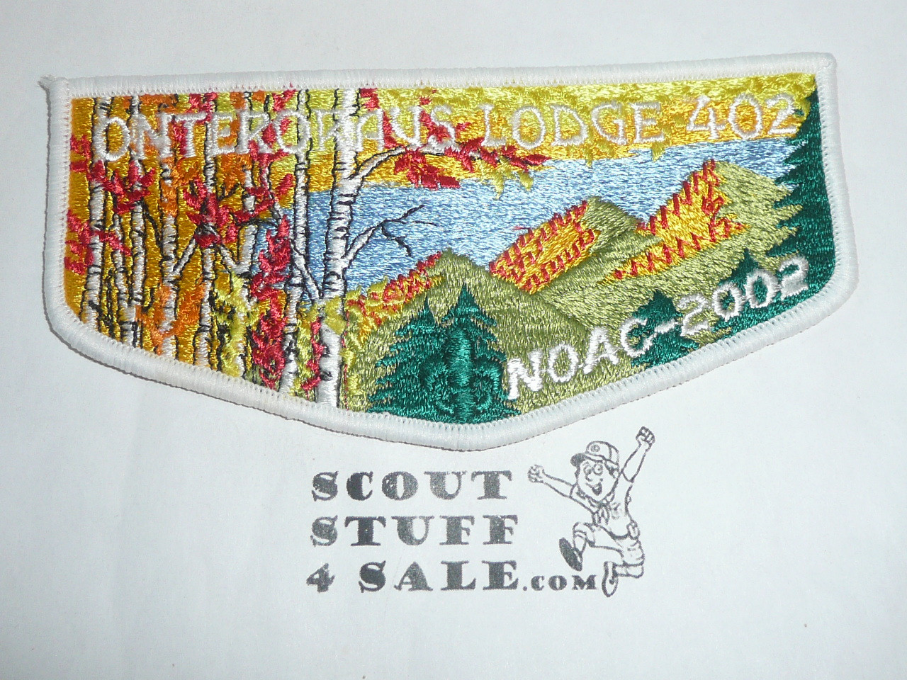 Order of the Arrow Lodge #402 Onteroraus s35 2002 NOAC Flap Patch