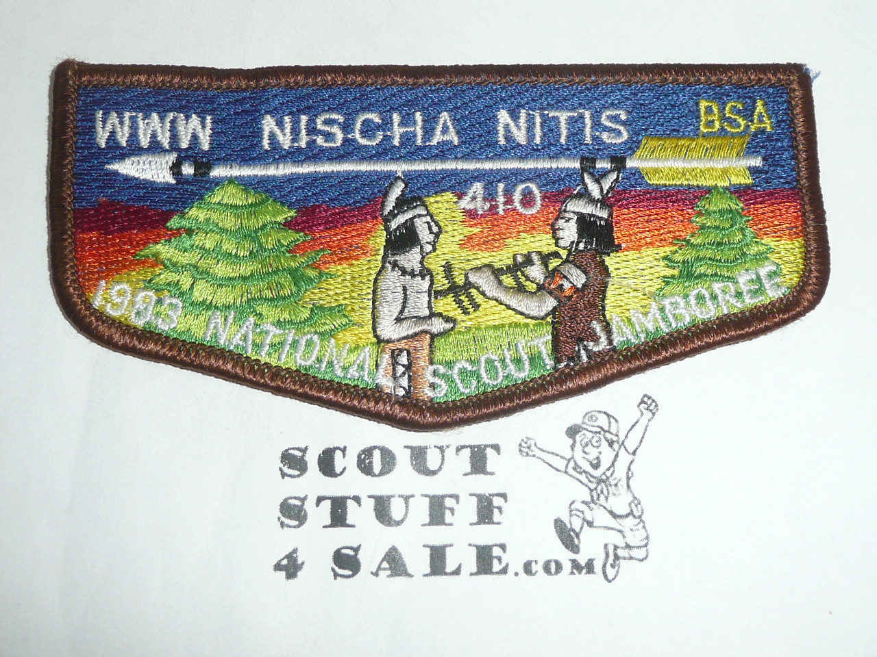 Order of the Arrow Lodge #410 Nischa Nitis s13 1993 Jamboree Flap Patch