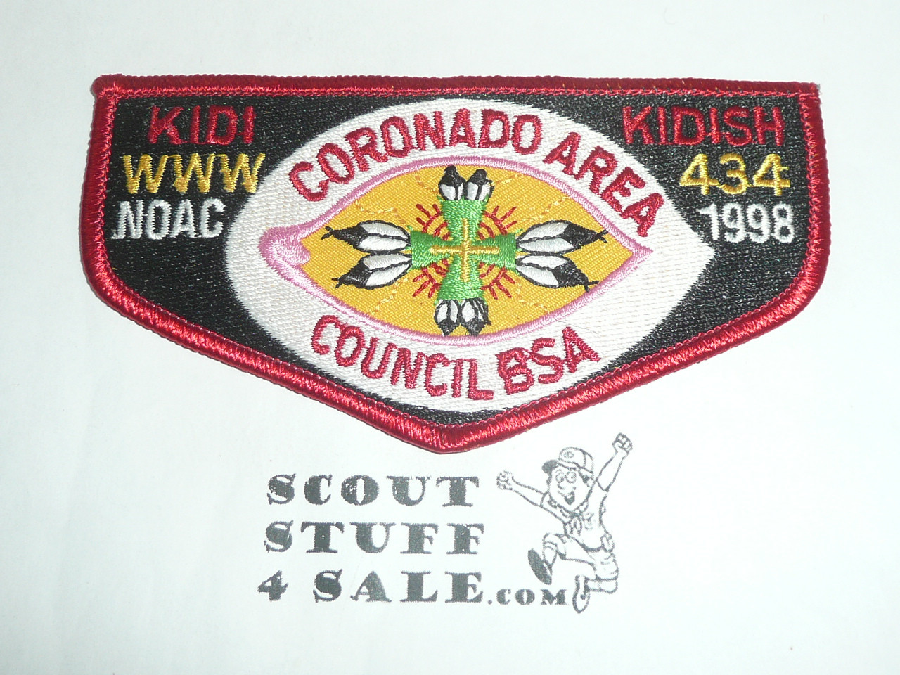 Order of the Arrow Lodge #434 Kidi Kidish f9 1998 NOAC Flap Patch - Boy Scout