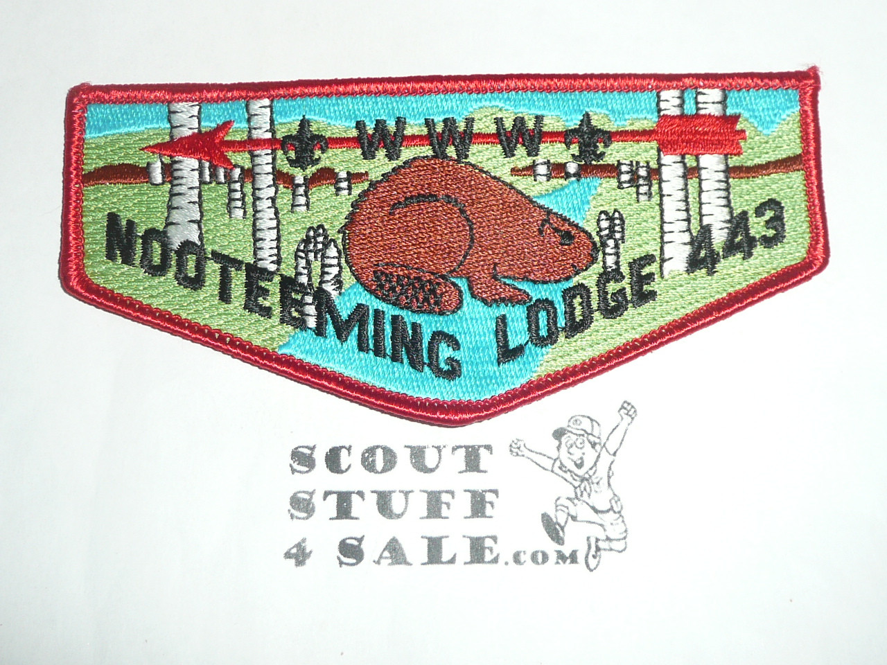 Order of the Arrow Lodge #443 Nooteeming s8 Flap Patch