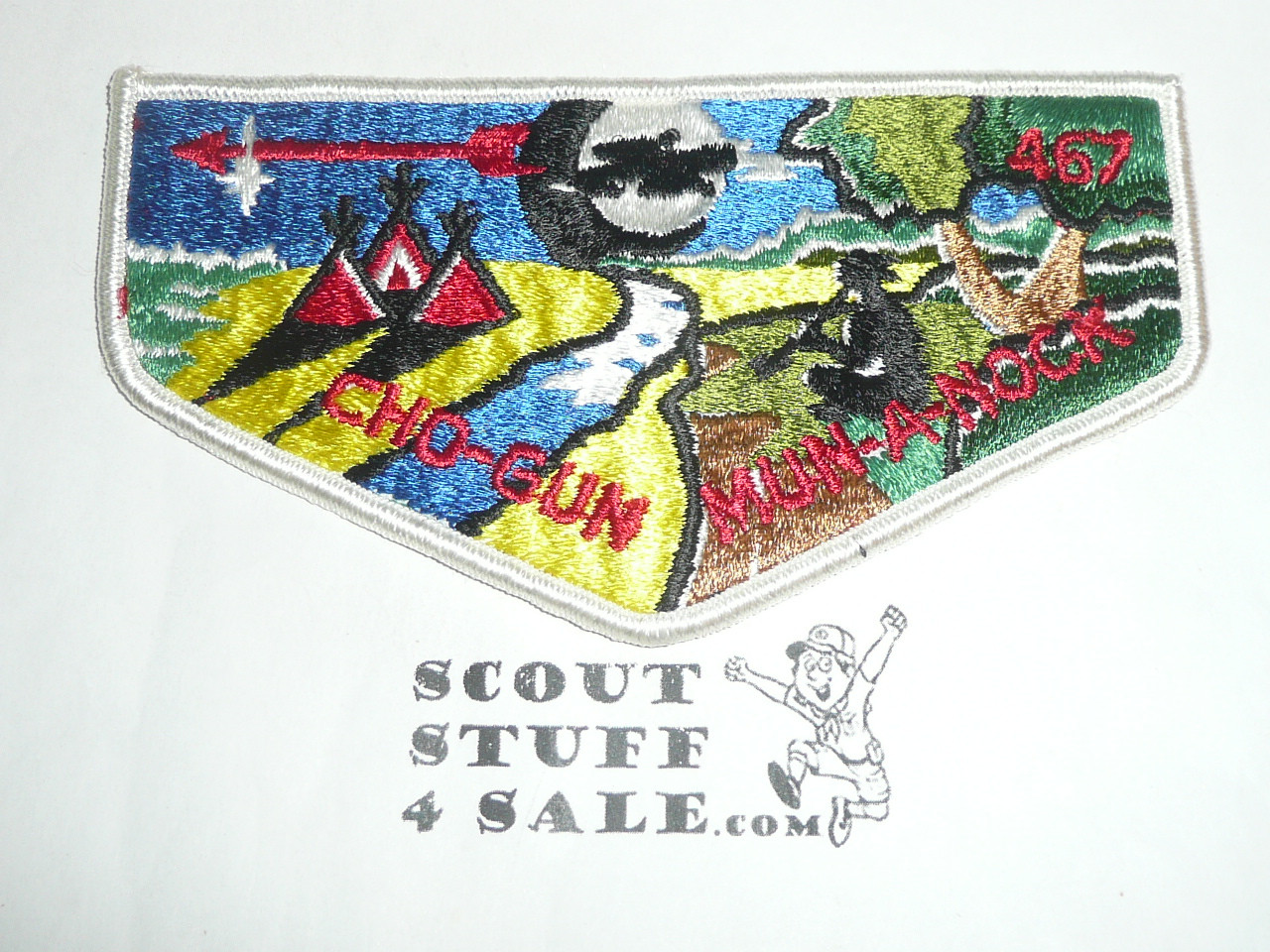 Order of the Arrow Lodge #467 Cho-Gun-Mun-A-Nock s3 Flap Patch