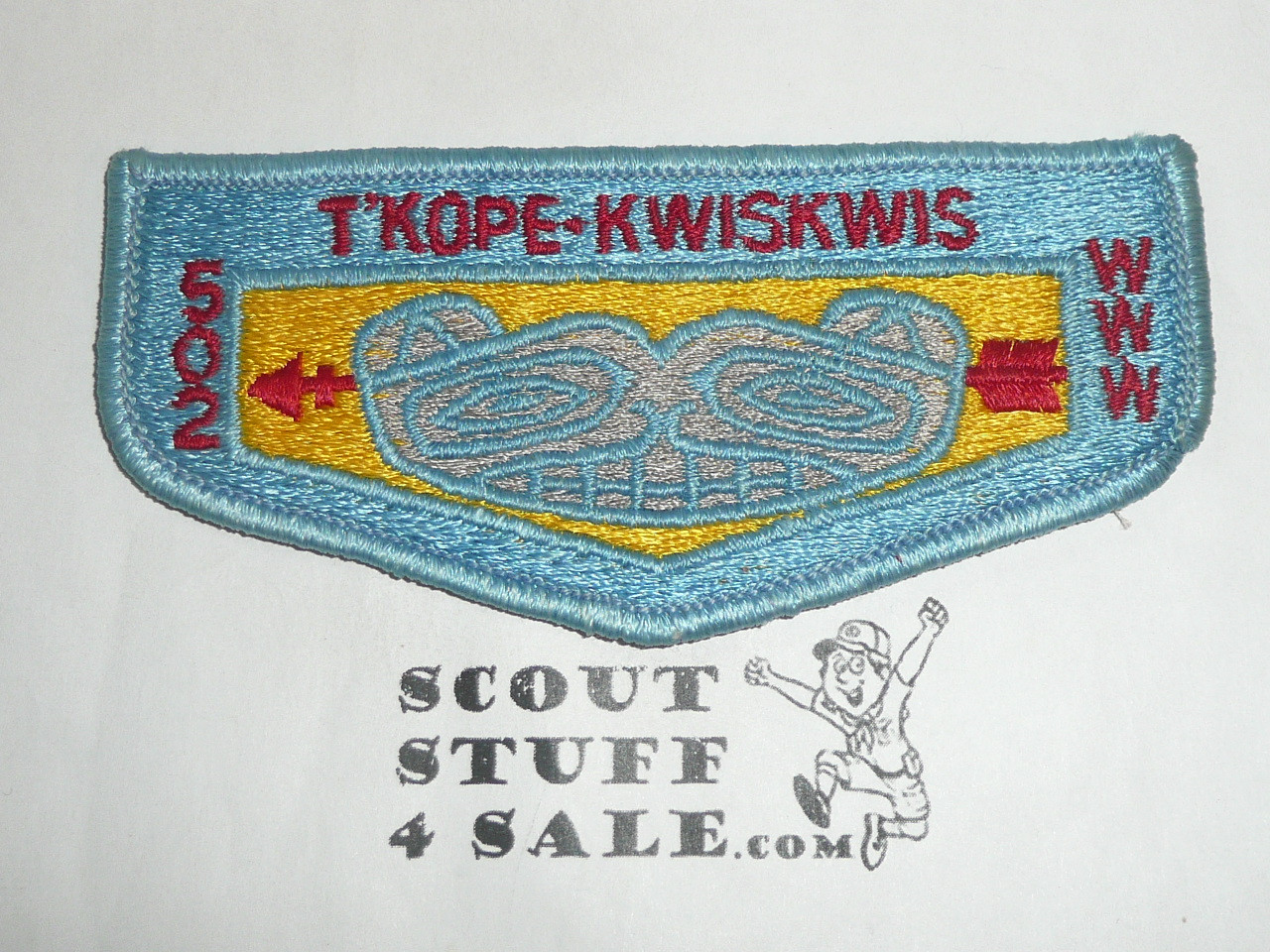 Order of the Arrow Lodge #502 T'Kope Kwiskwis s5 Flap Patch