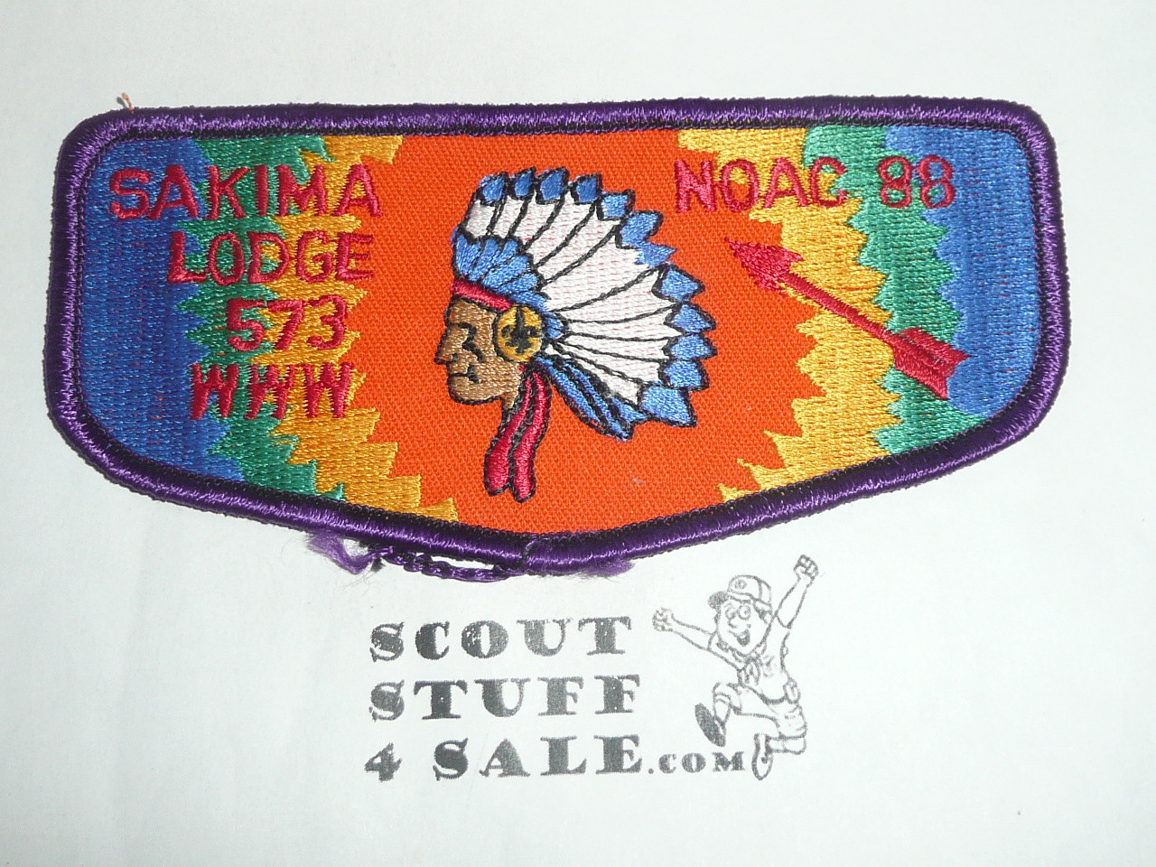 Order of the Arrow Lodge #573 Sakima f6 1988 NOAC Flap Patch