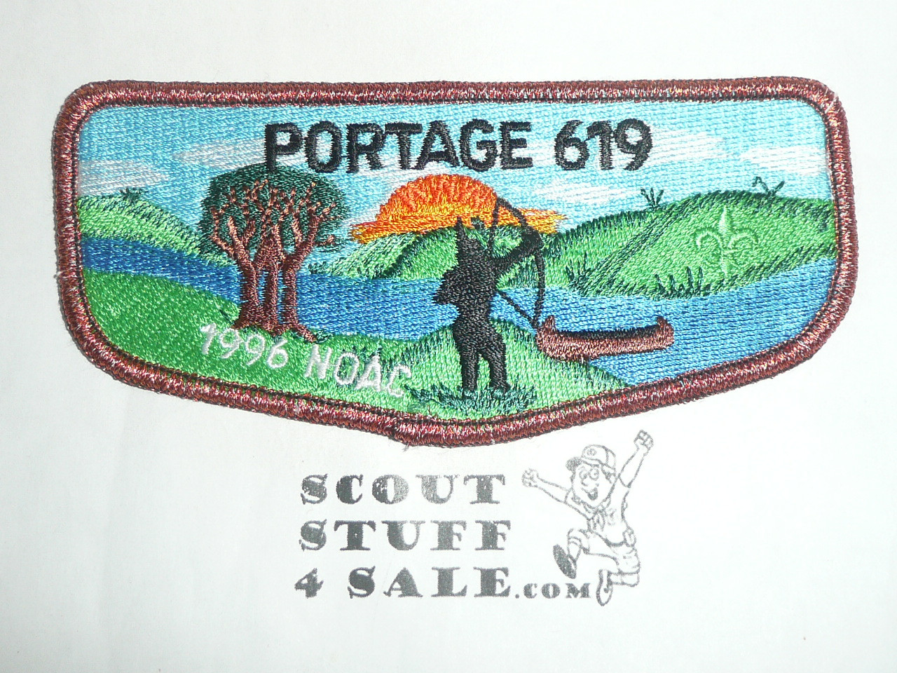 Order of the Arrow Lodge #619 Portage s4 1996 NOAC Flap Patch