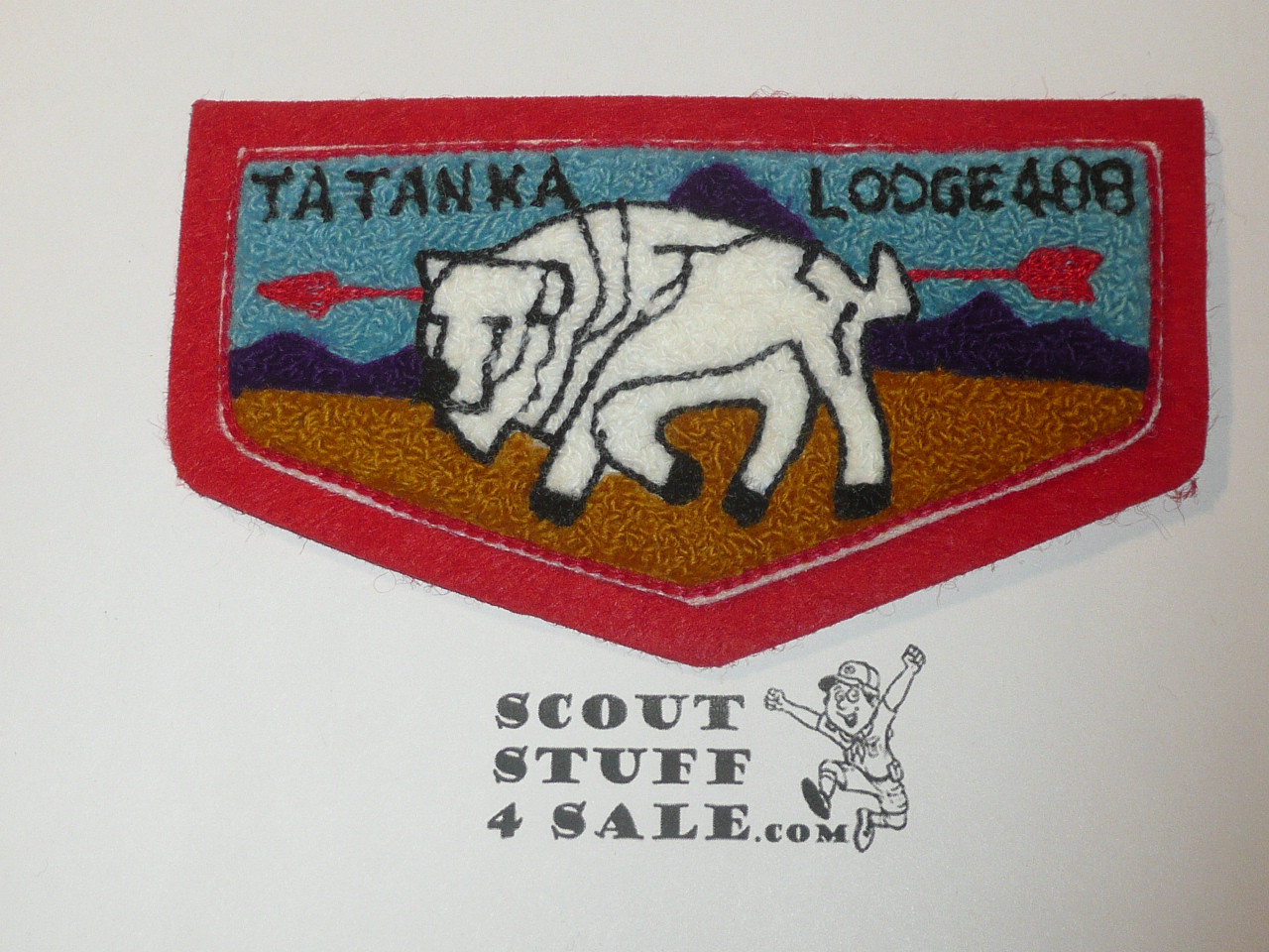 Order of the Arrow Lodge #488 Ta Tanka c2 Chenille Flap Patch
