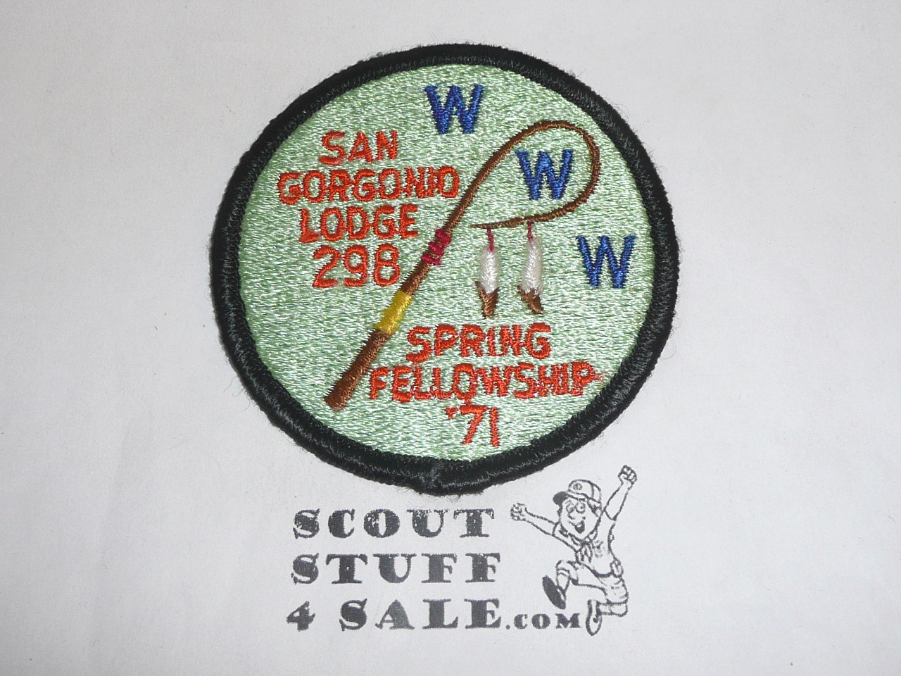 Order of the Arrow Lodge #298 San Gorgonio 1971 Spring Fellowship Patch