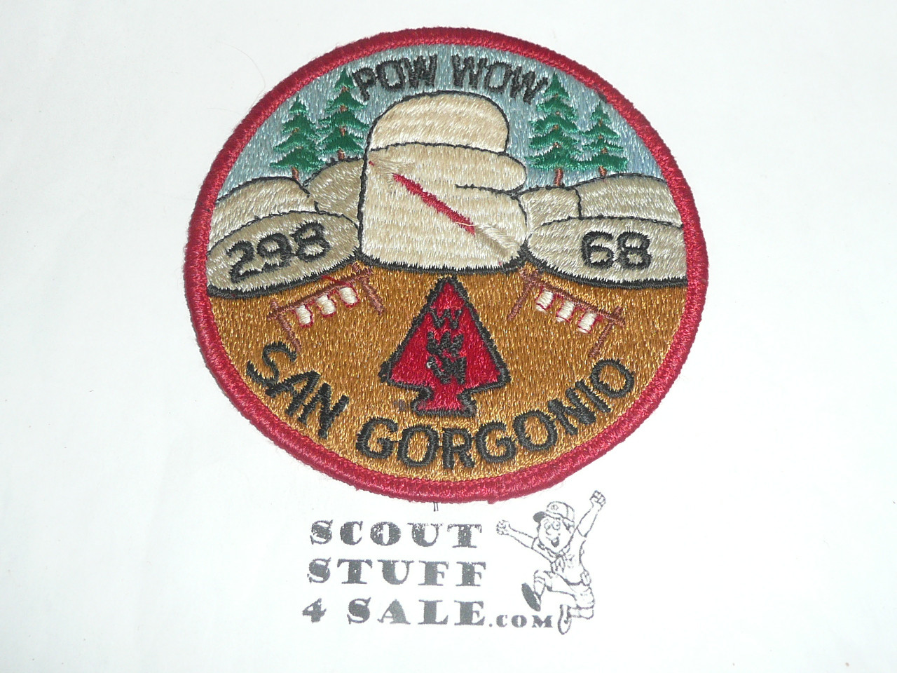 Order of the Arrow Lodge #298 San Gorgonio 1968 Pow Wow Patch