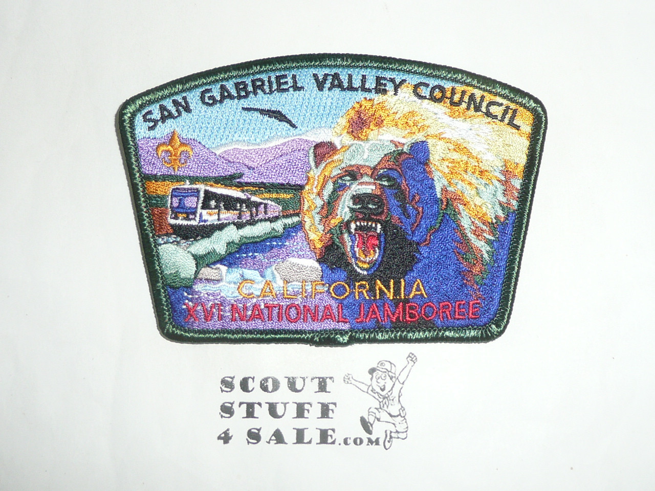 2005 National Jamboree JSP - San Gabriel Valley Council Jamboree Shoulder Patch, Green bdr