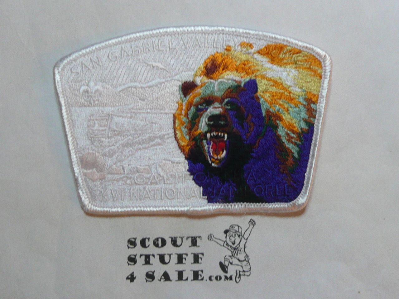 2005 National Jamboree JSP - San Gabriel Valley Council Jamboree Shoulder Patch, White bdr Ghost