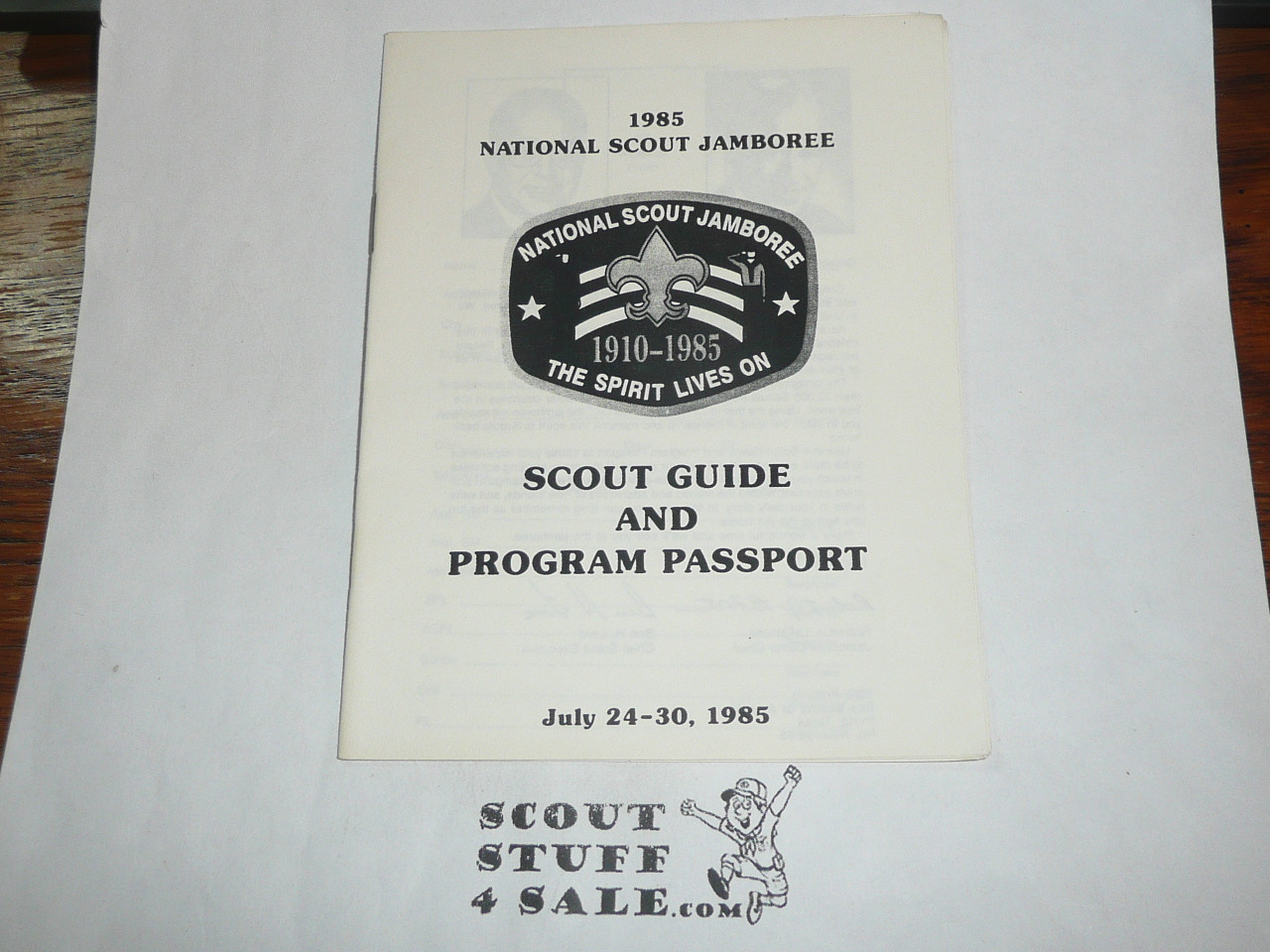 1985 National Jamboree Scout Guide and Program Passport, variety 2