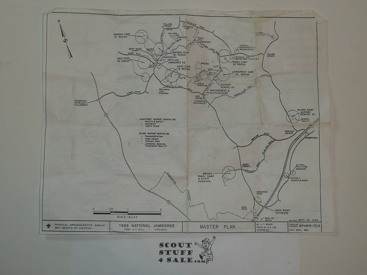 1993 National Jamboree one page Map