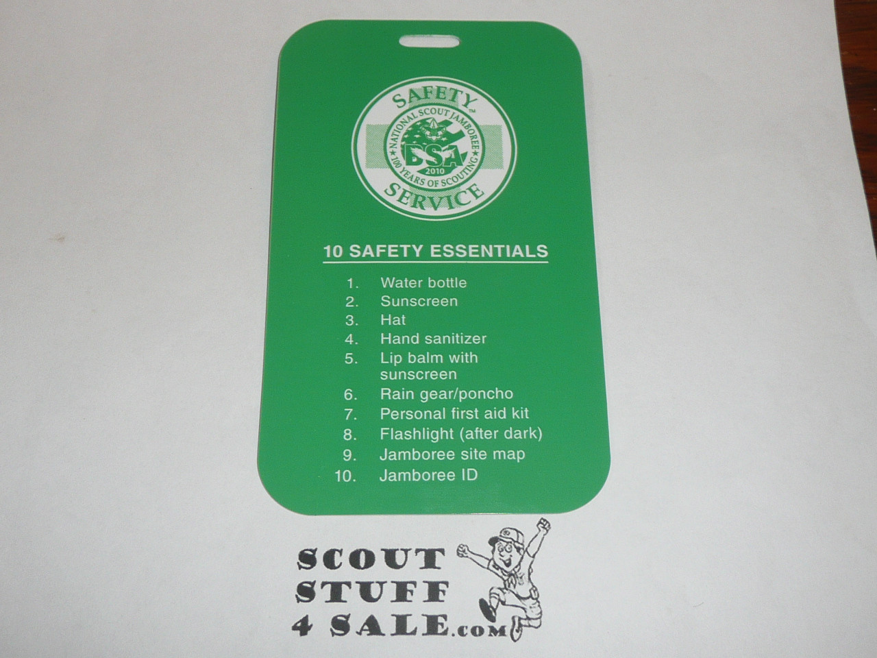 2010 National Jamboree Safety Essentials Plastic card