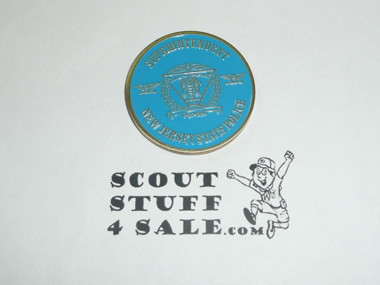 2010 National Jamboree Coin for Eagle Scout, New Jersey State Police Superintendent