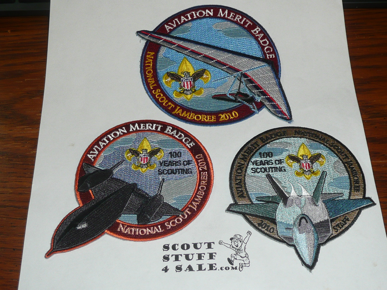 2010 National Jamboree Aviation Merit Badge Patch Set