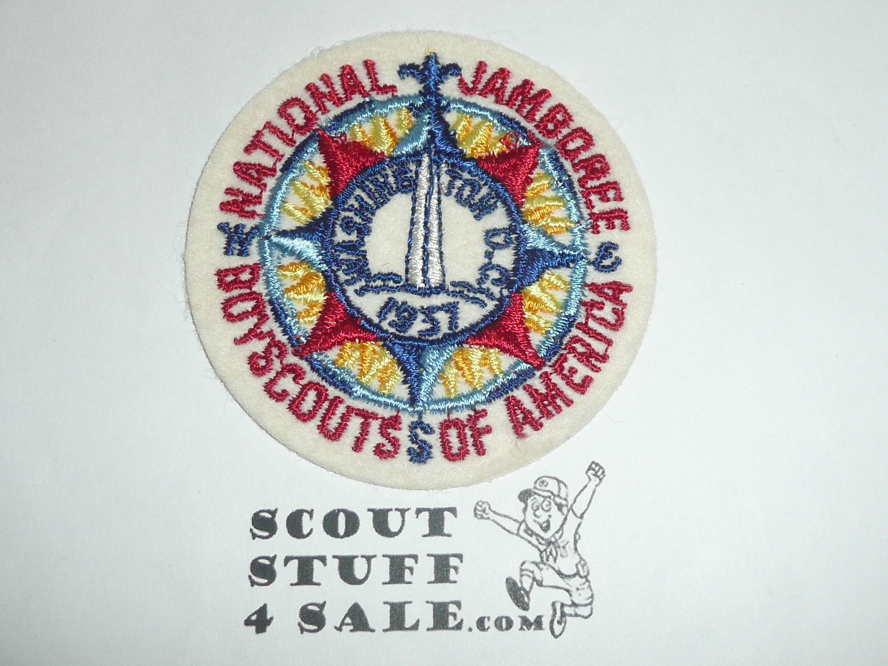 1937 National Jamboree Felt Pocket Patch, Early Fake