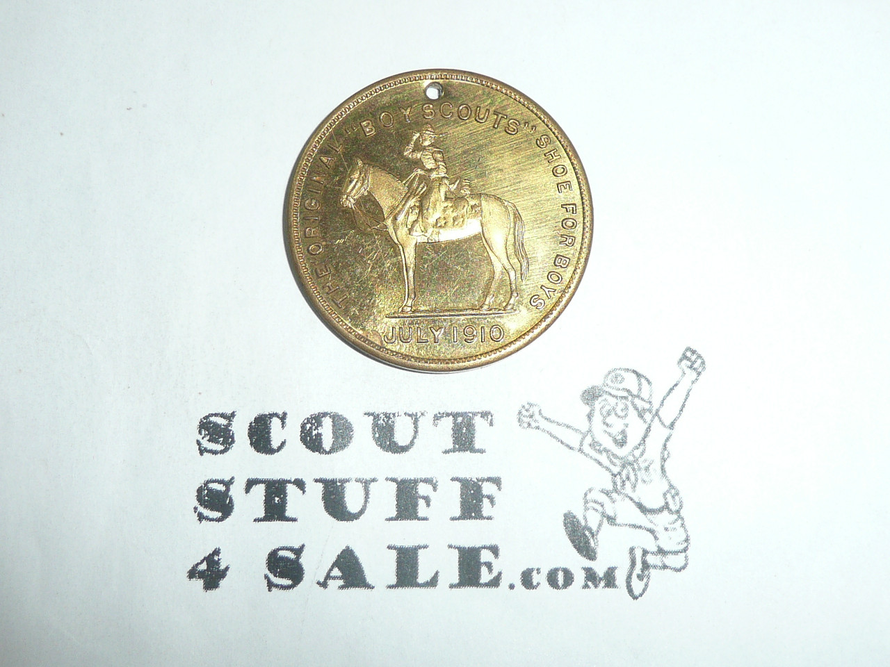 Excelsior Shoe Company Teens Boy Scout Coin / Token , Version 1 in exceptional Condition