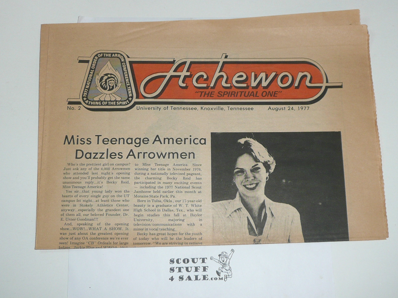 National Order of the Arrow Conference (NOAC), 1977 Newspaper, Issue 2