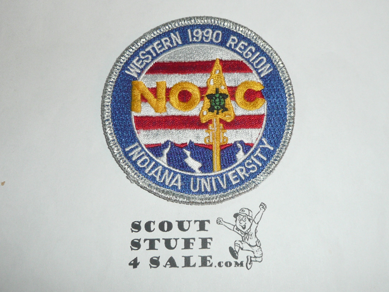 National Order of the Arrow Conference (NOAC), 1990 Western Region Patch, mylar bdr
