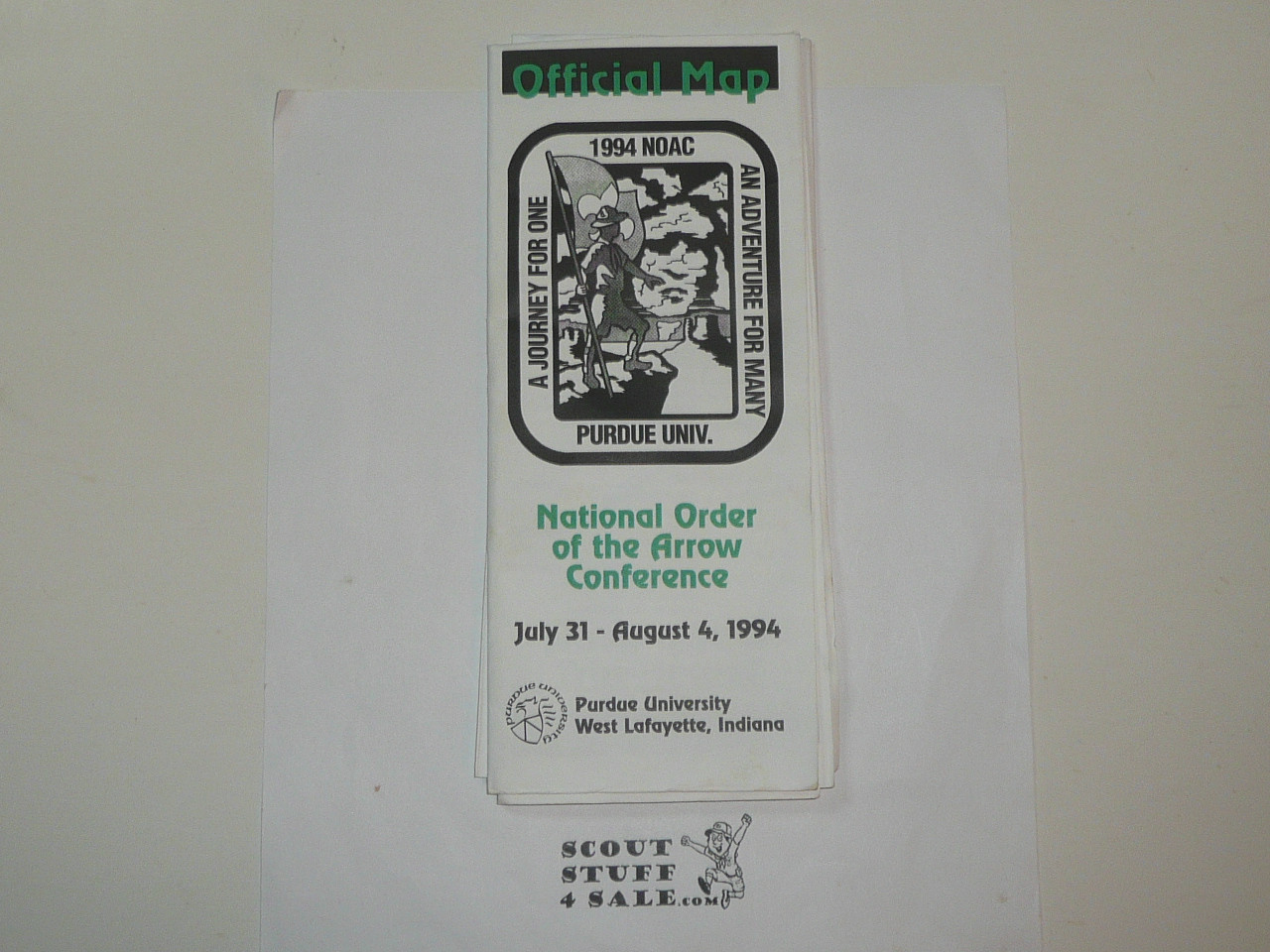 National Order of the Arrow Conference (NOAC), 1994 Official Map