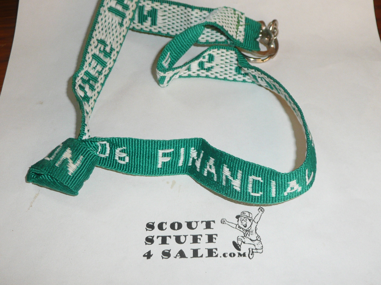 National Order of the Arrow Conference (NOAC), 2006 Financial Services Staff Neck Cord, green