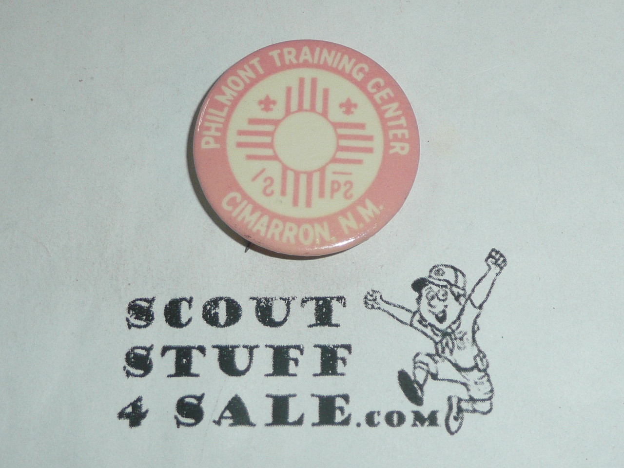 Philmont Scout Ranch, Training Center Button, Pink