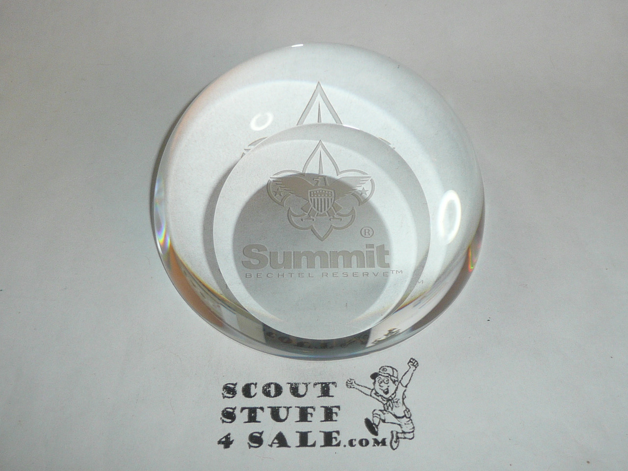 Summit Bechtel Reserve Crystal Paperweight