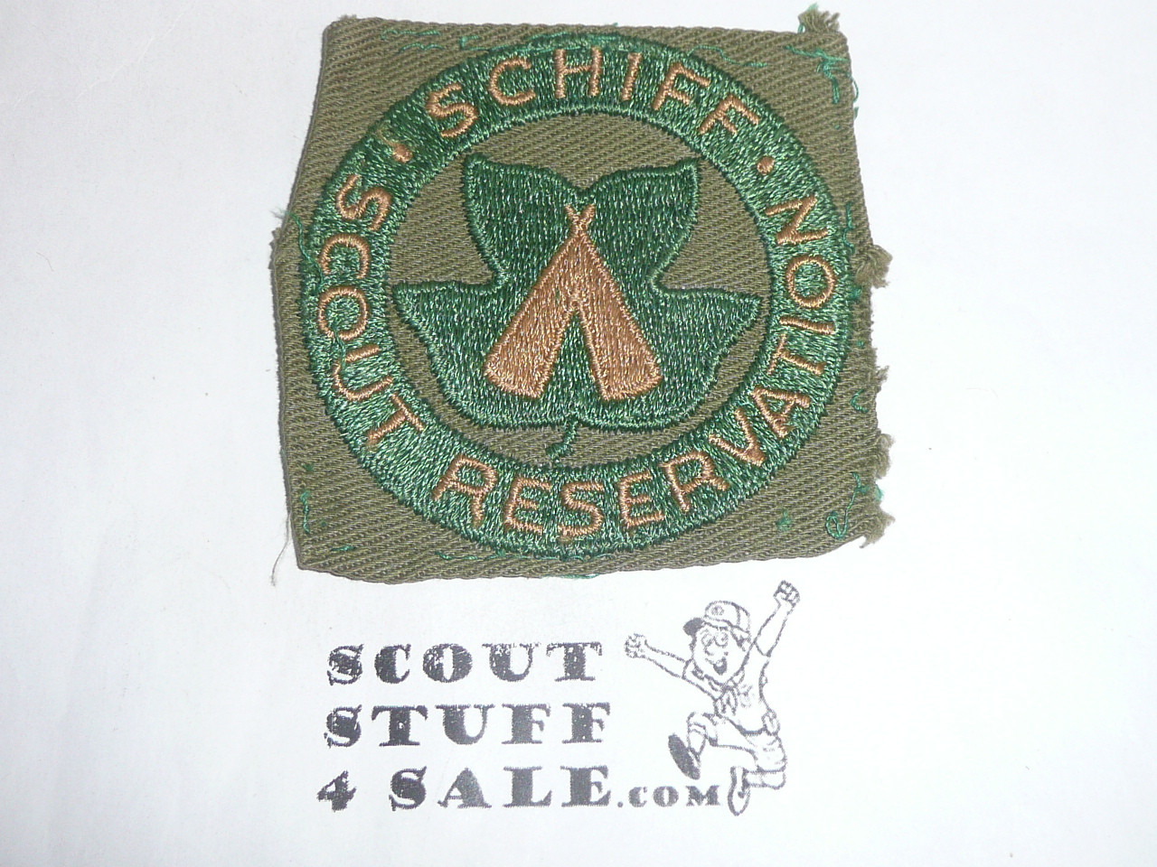 Schiff Scout Reservation, Square Twill Patch, used