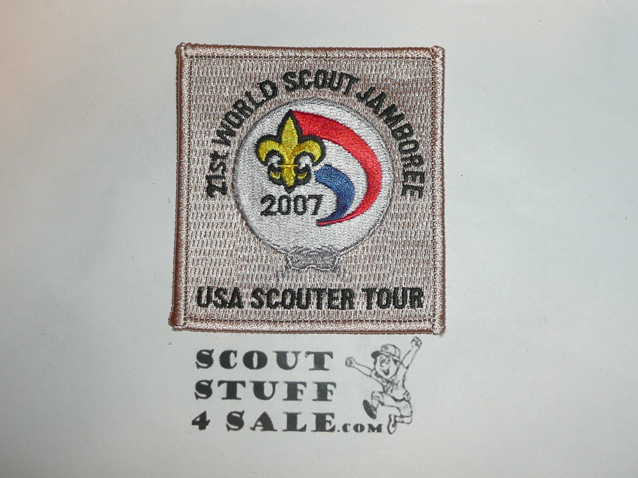 2007 Boy Scout World Jamboree USA Scouter Tour Continent Patch, 2 1/2" width