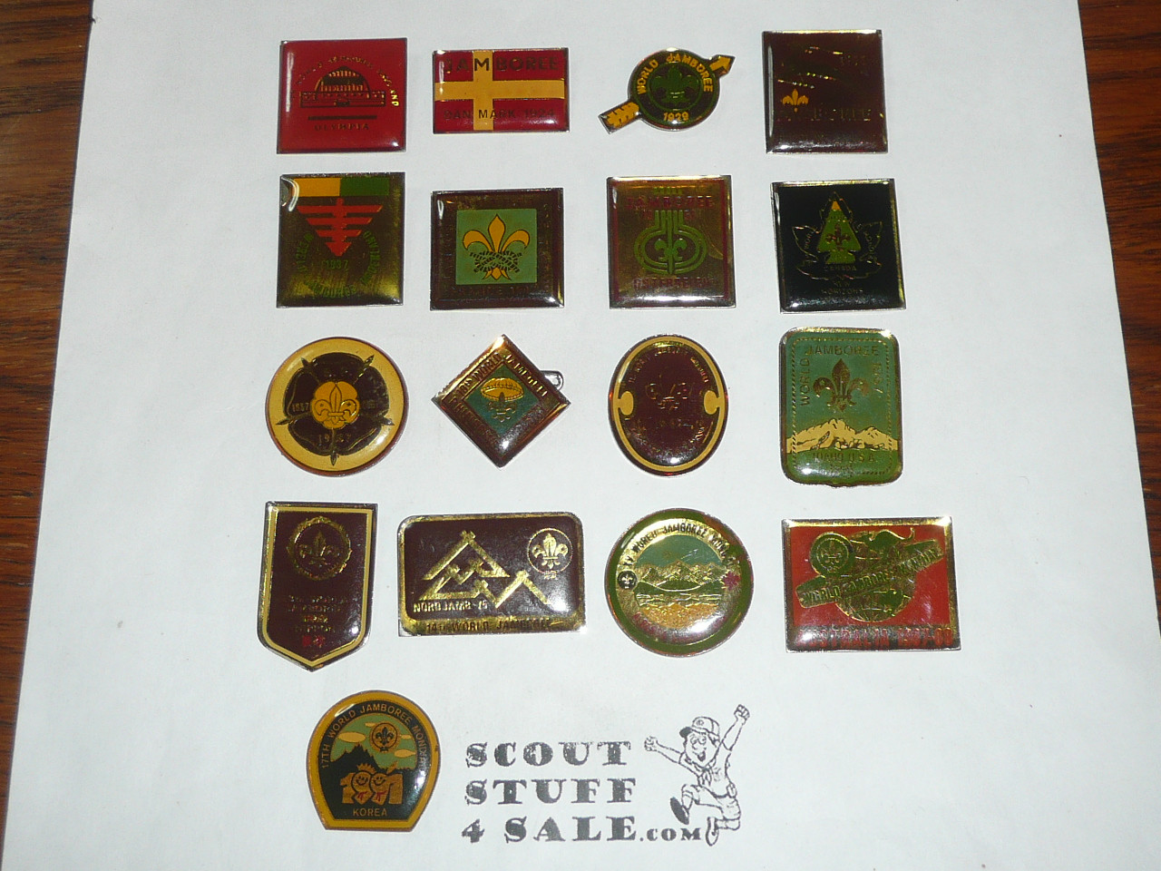 1991 World Boy Scout Jamboree Commemorative Pin Set