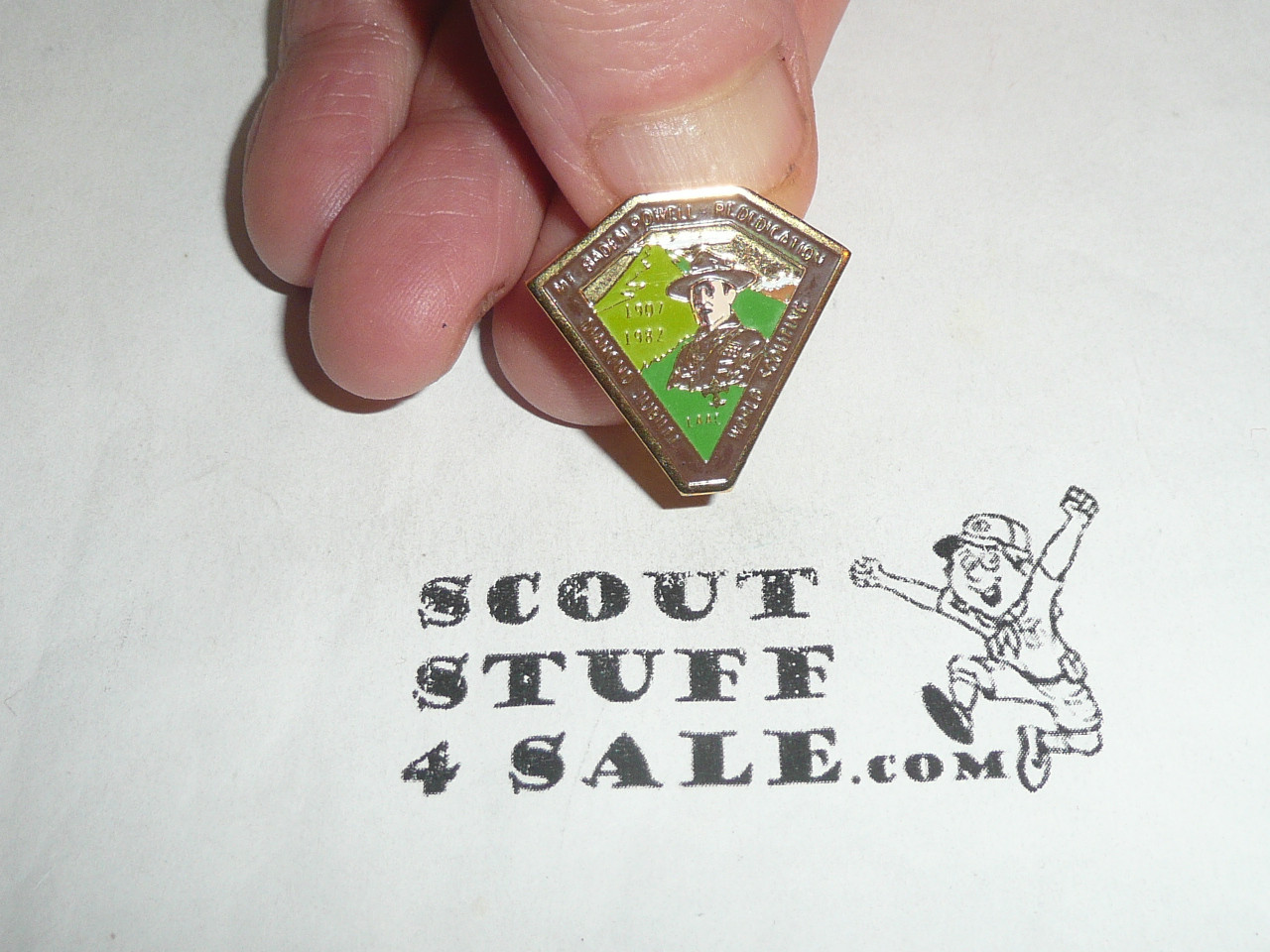 1982 Mt. Baden Powell Rededication Pin, Diamond Jubilee of Scouting