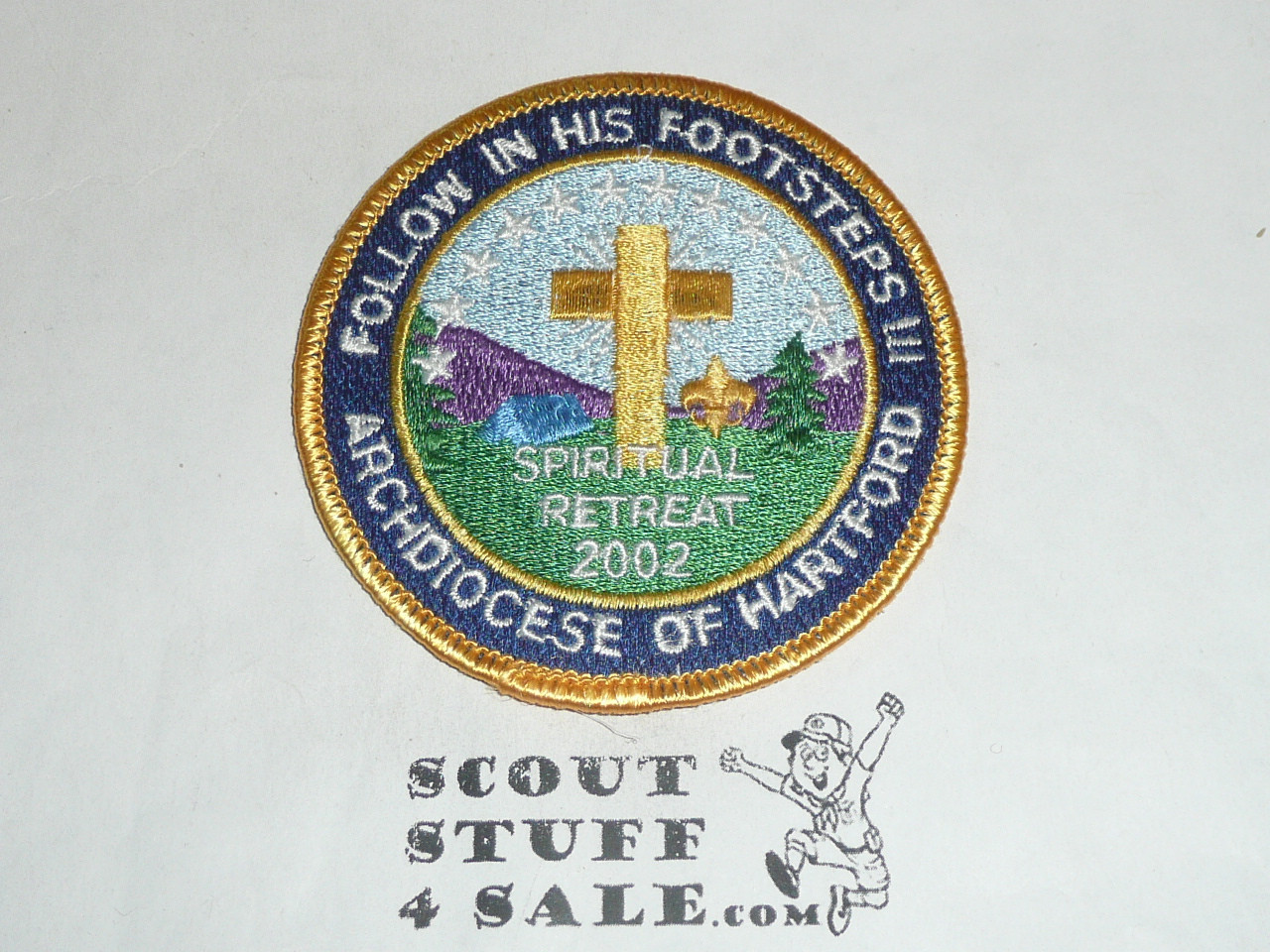 2002 Catholic Scout Retreat Patch, Archdiocese of Hartford