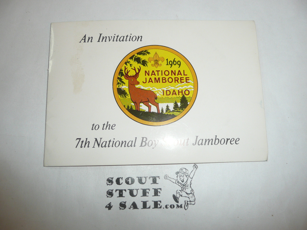 1969 National Jamboree Invitation with fold out Map