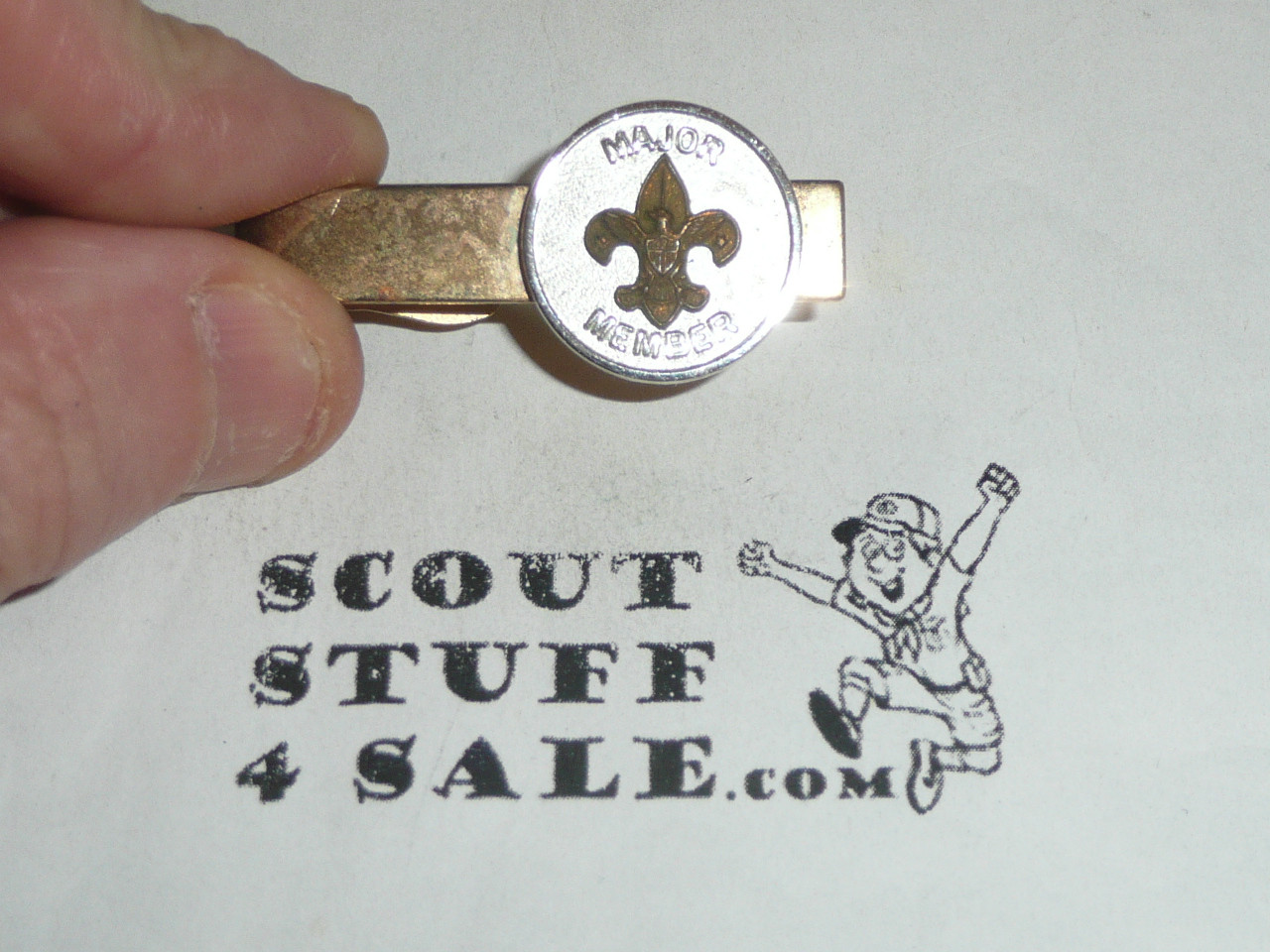 Major Member Boy Scout Tie Bar