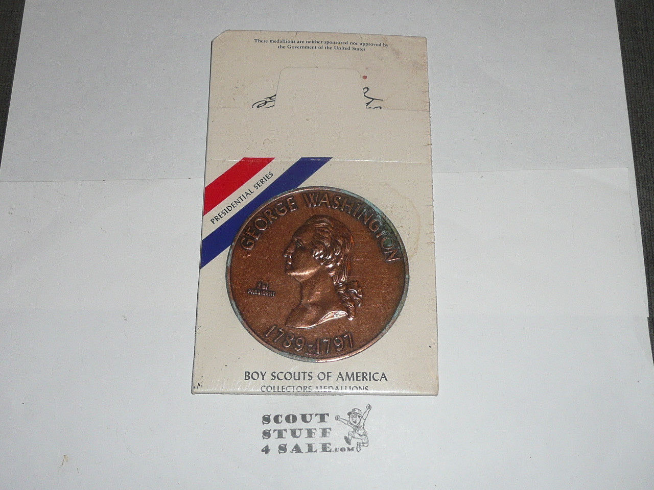 Large George Washington Coin / Token, Boy Scout issue