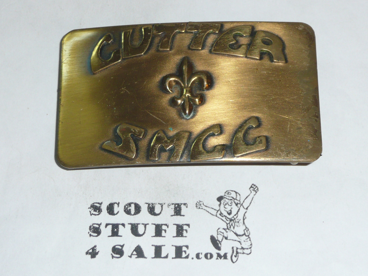 1970's Camp Cutter Brass Boy Scout Belt Buckle