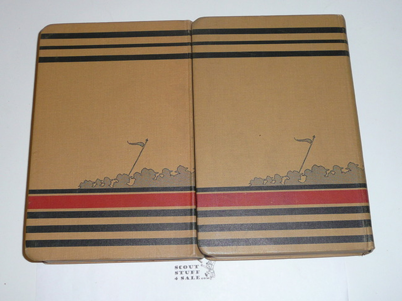 1939 Handbook For Scoutmasters, Third Edition, RARE Year Matched Pair, Vol 1 is Fifth printing (3-39) & Vol 2 is Fourth printing (11-39), Both in MINT Condition