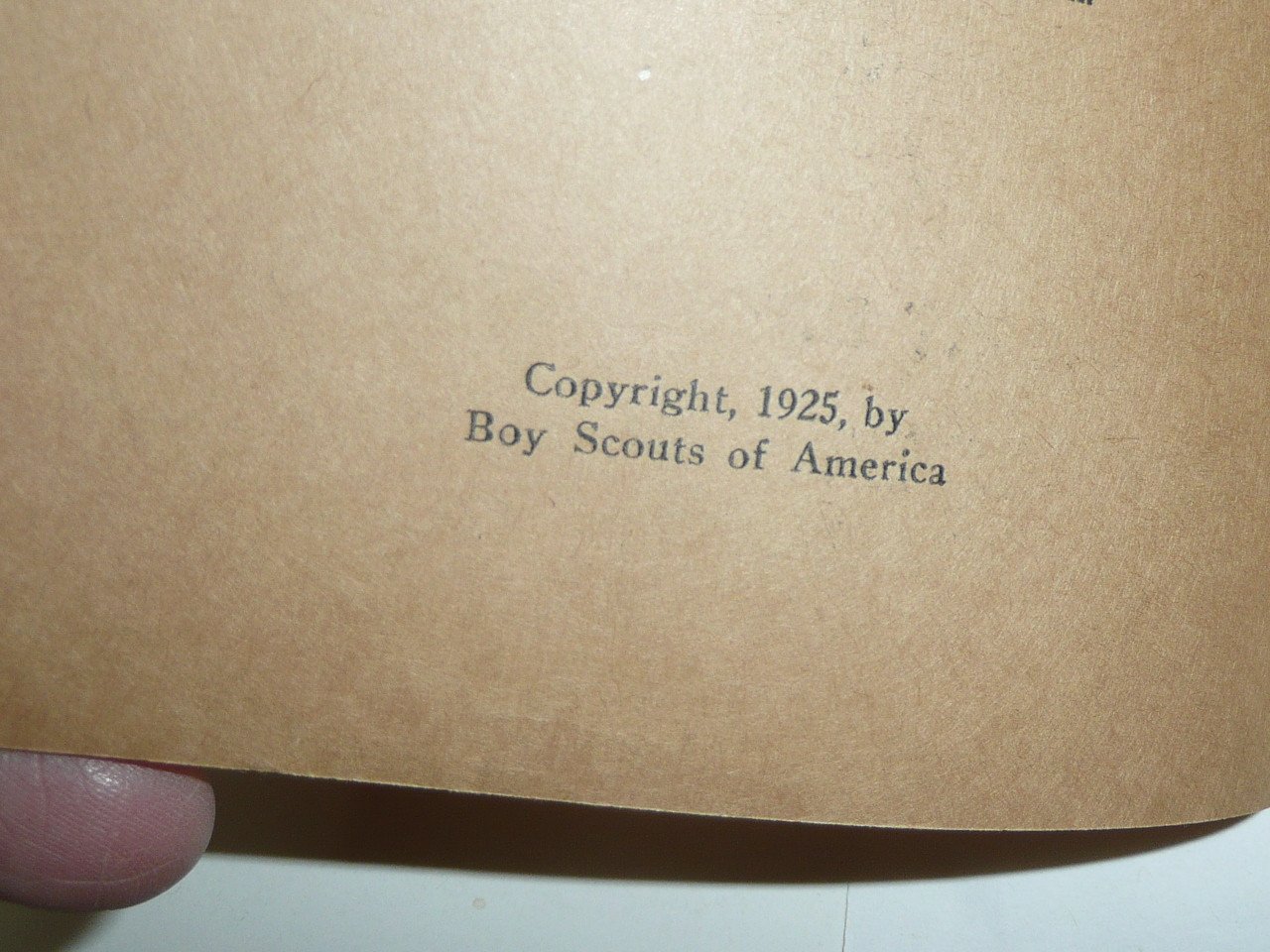 Pathfinding Merit Badge Pamphlet, Type 3, Tan Cover, 1925 Printing, Mint Condition