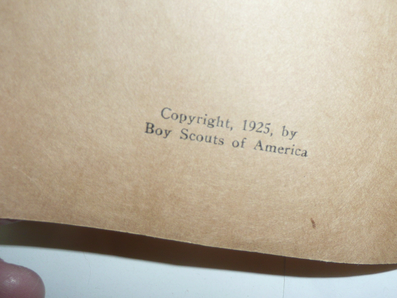 Photography Merit Badge Pamphlet, Type 3, Tan Cover, 1925 Printing, Mint Condition