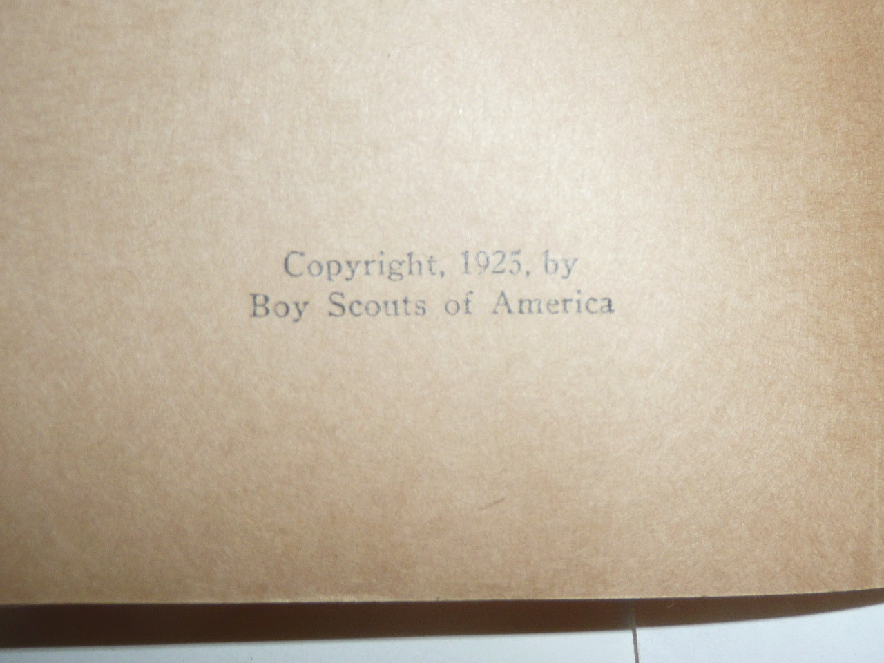 Printing Merit Badge Pamphlet, Type 3, Tan Cover, 1925 Printing, Mint condition