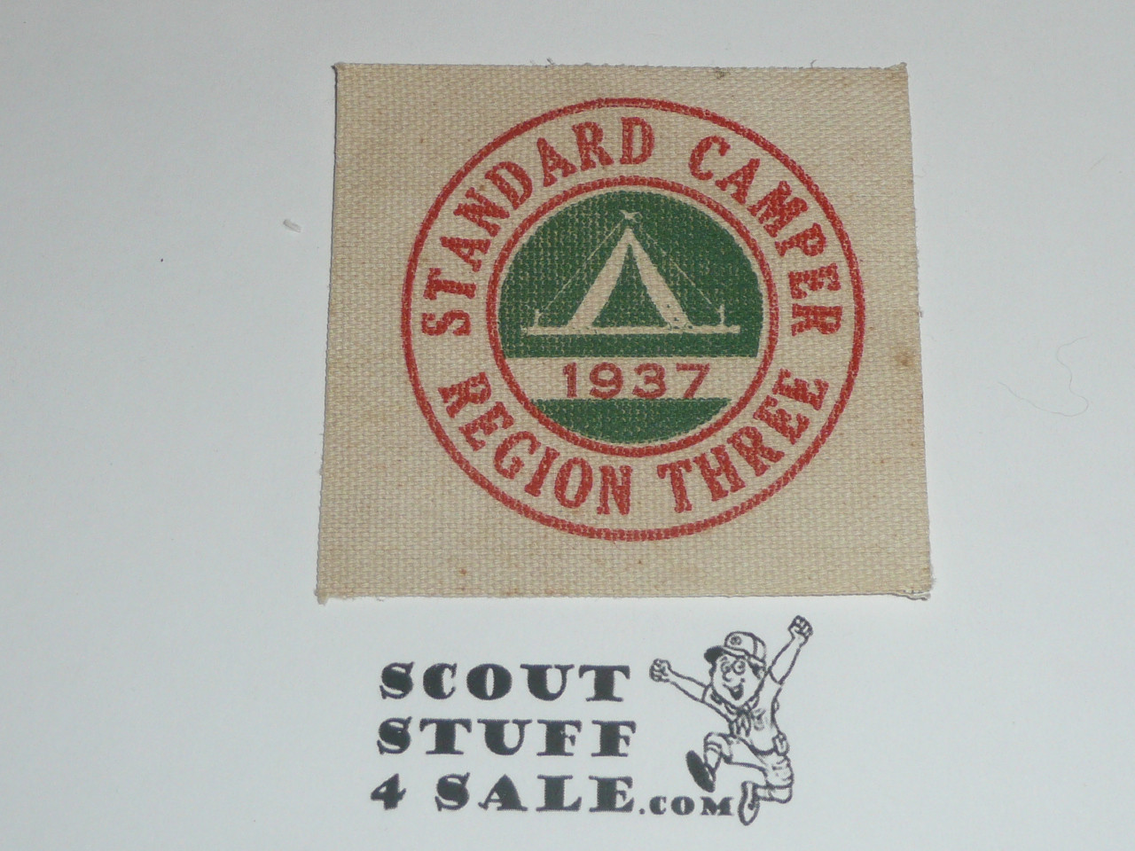 Region 3 1937 Standard Camper Canvas Patch - Boy Scout
