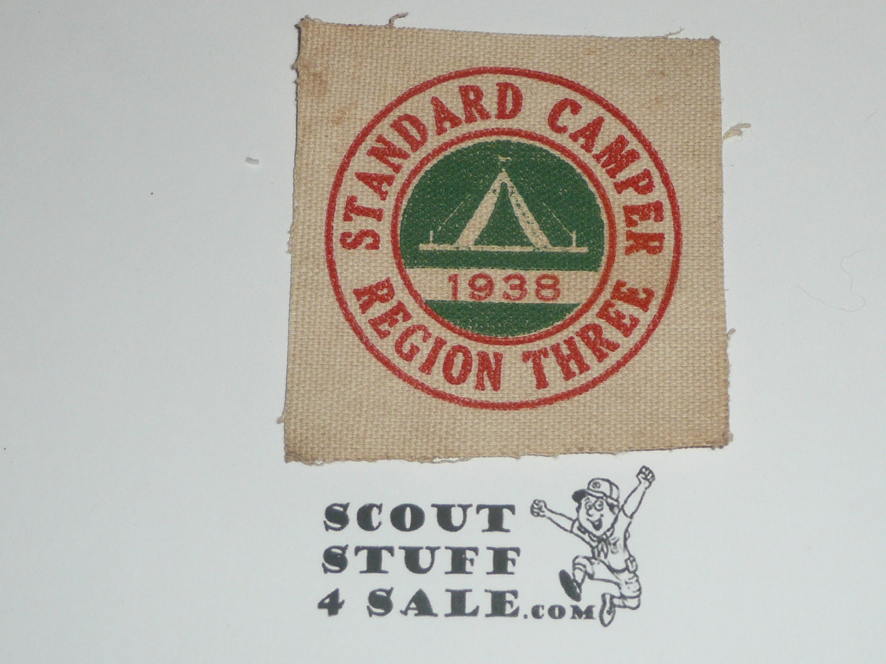 Region 3 1938 Standard Camper Canvas Patch - Boy Scout