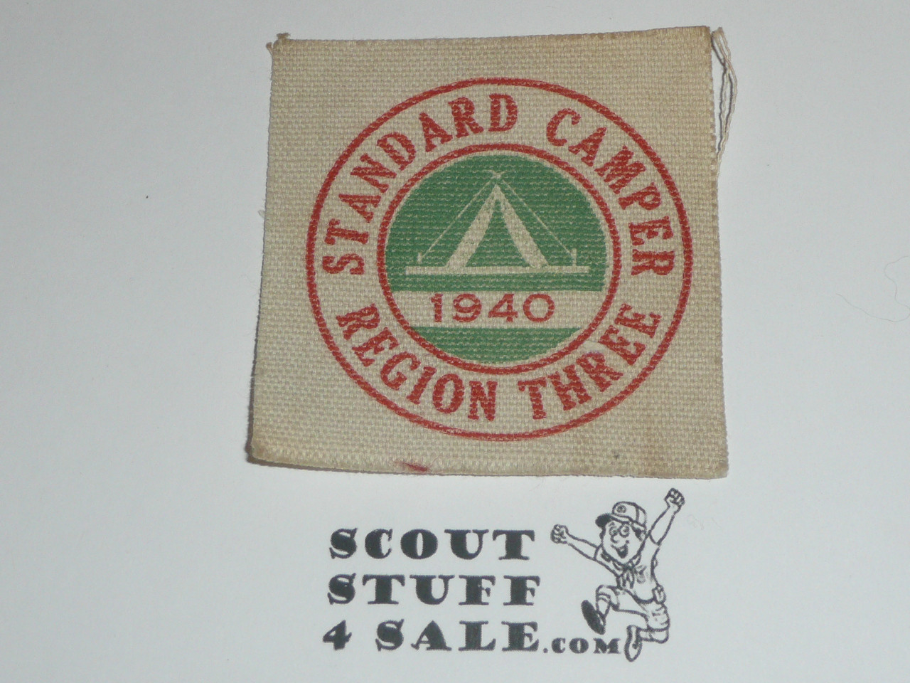 Region 3 1940 Standard Camper Canvas Patch - Boy Scout