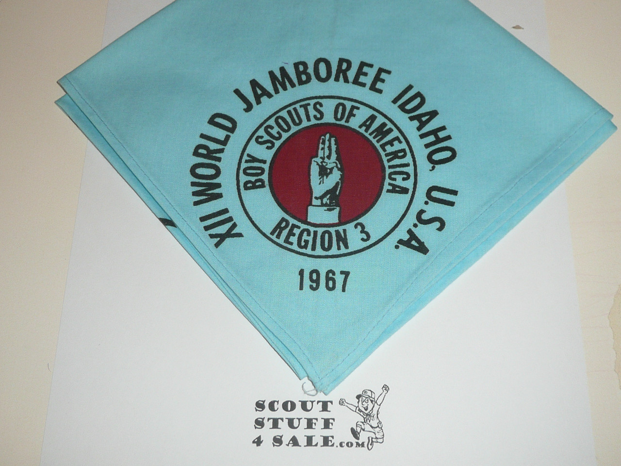 Region 3 N5 1967 World Jamboree Contingent Neckerchief, unused - Boy Scout