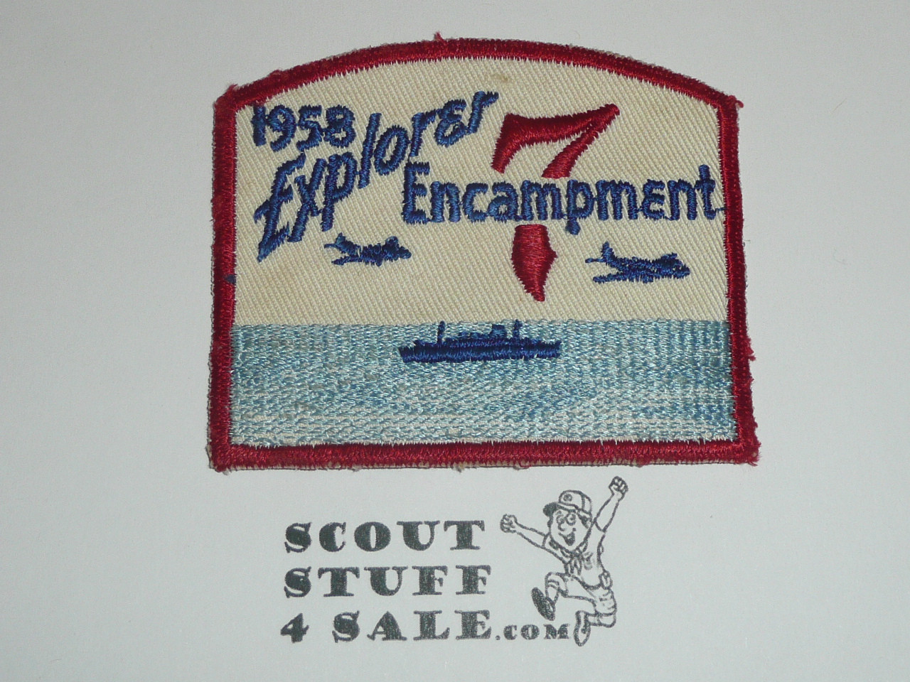 Region 7 1958 Explorer Encampment c/e Twill Patch - Boy Scout