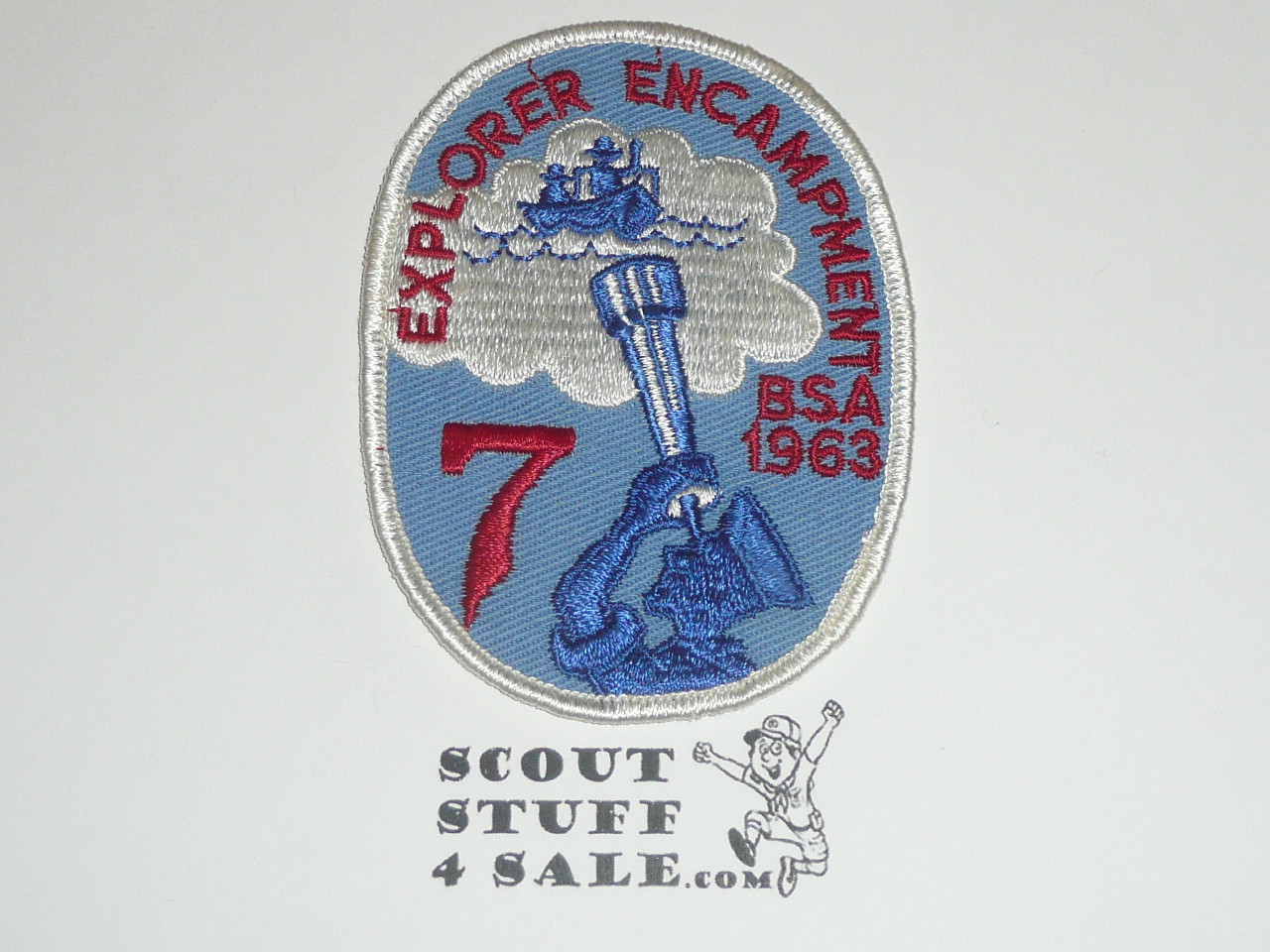 Region 7 1963 Explorer Encampment Twill Patch - Boy Scout