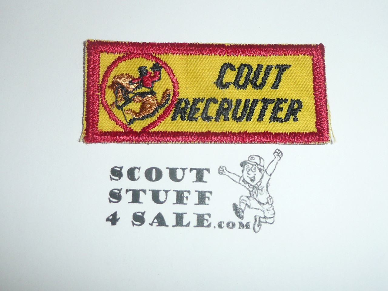 Region 8 Scout Recruiter c/e Twill Patch, needle break - Original