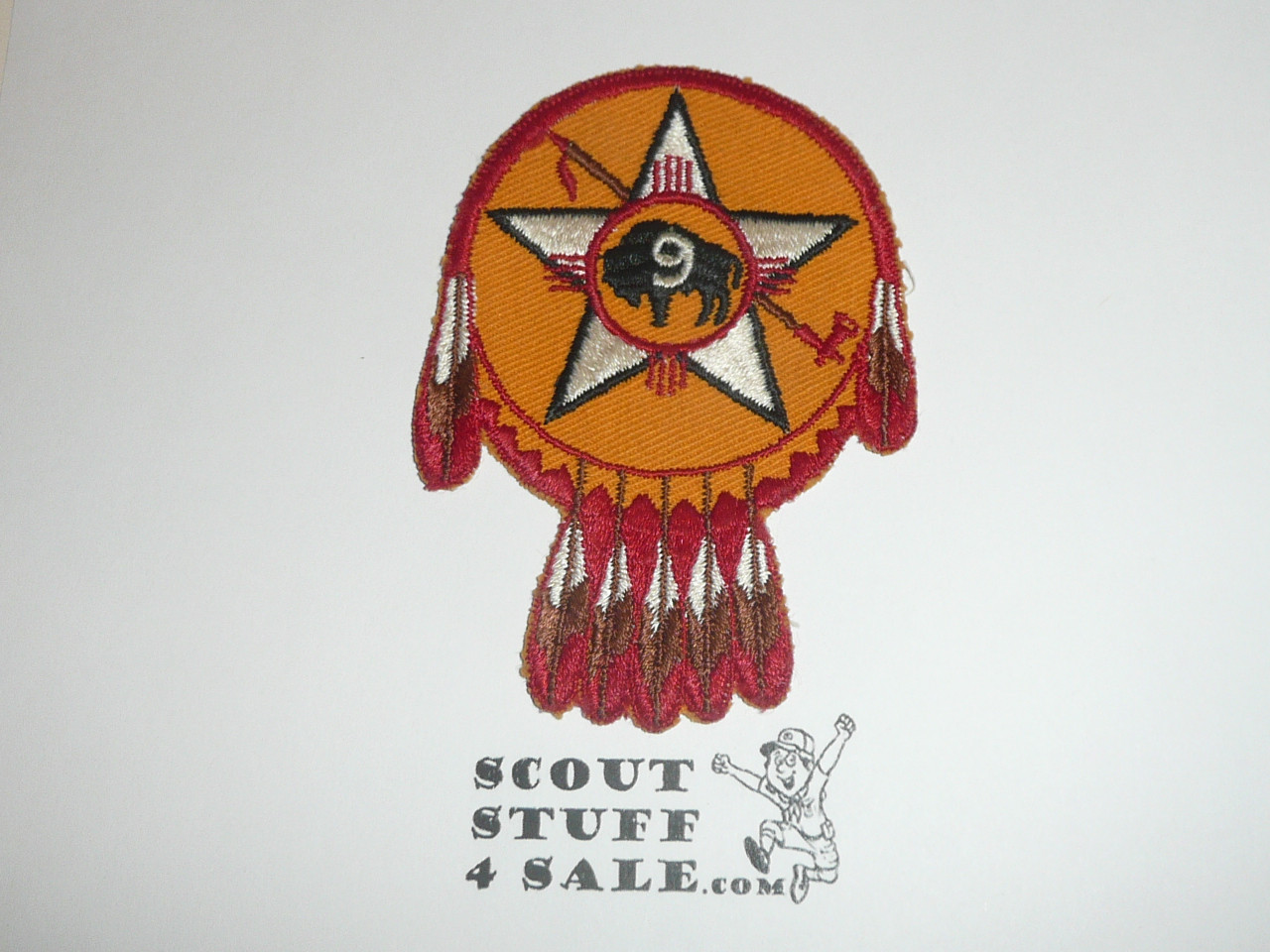 Region 9 X2 Warshield cut edge Twill Patch - Boy Scout