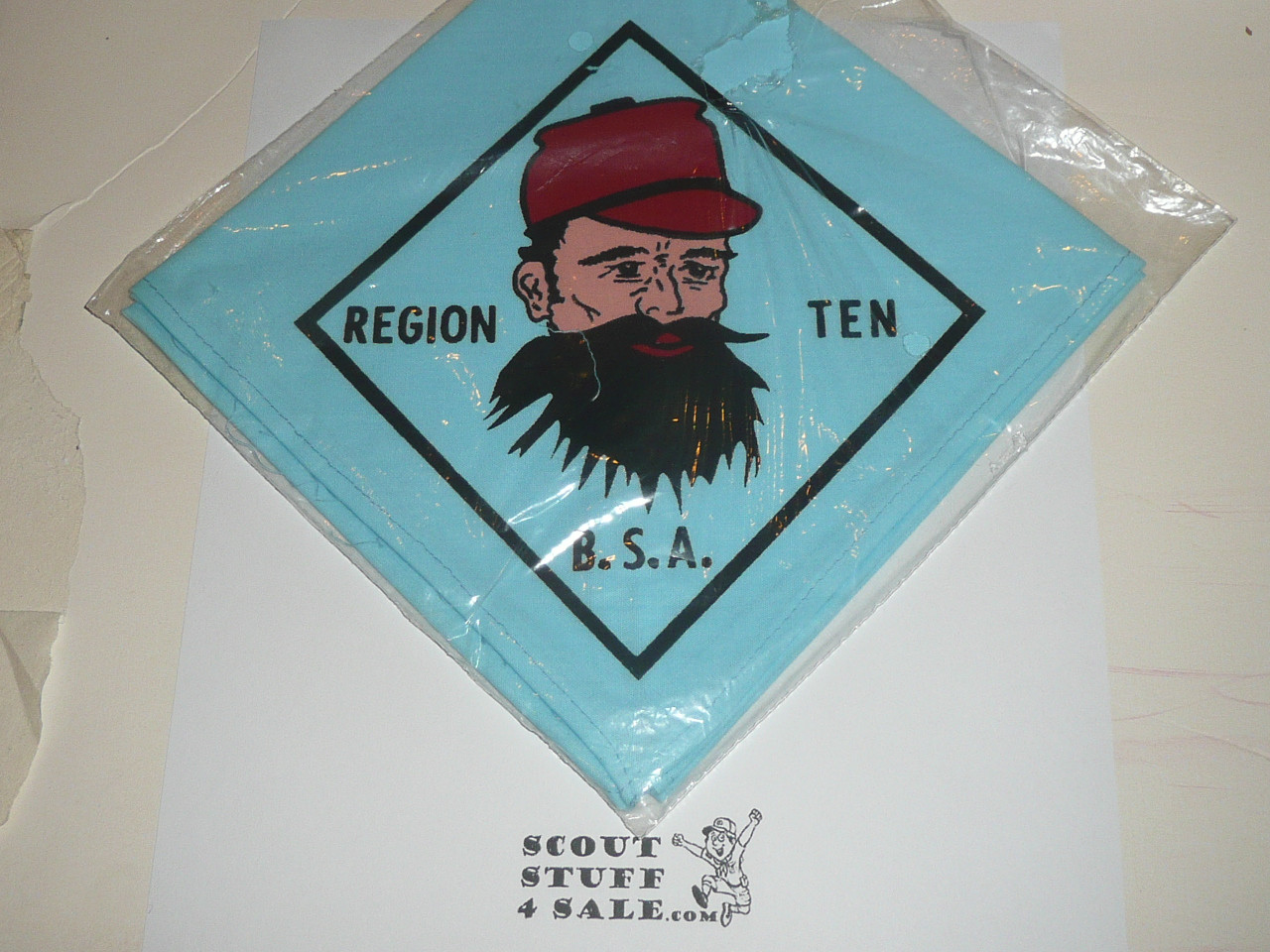 Region 10 N4 Neckerchief, blue - Boy Scout