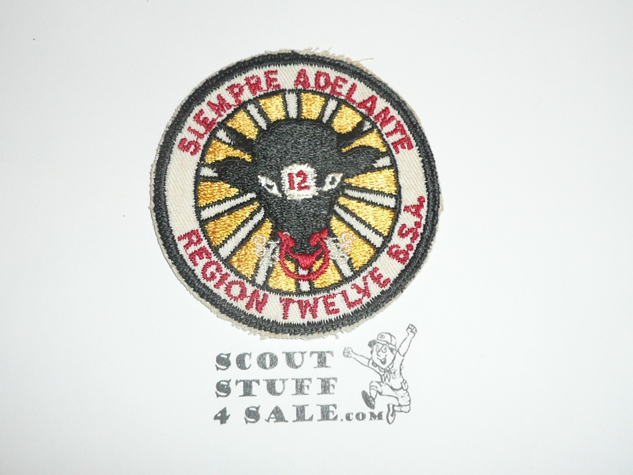 Region 12 R6 cut edge Twill Patch - Boy Scout