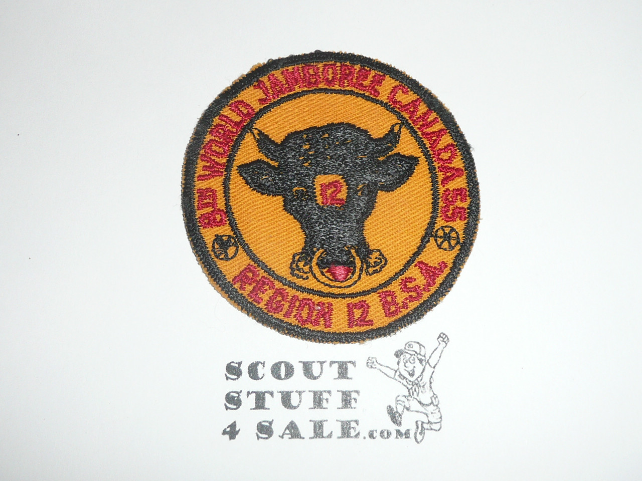 Region 12 1955 World Jamboree Contingent c/e twill Patch, Boy Scout
